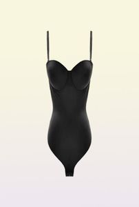 Kvinnor Shapewear bodysuit midja tränare kropp shaper bh push up corset mage control underkläder sexig rygglös smal bodysapers 220709177588