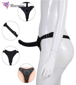 Strapon Calças Vibrador Com Ventosa Strapless Strap on Harness Para Mulheres Lésbicas Strapon Para Casais Enorme Butt Plug Anal Vibrador X04997660