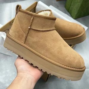 Tazz Slipper Tasman Designer Boots Designer Women Mini But Platforma gruba dolna kostka ciepłe botki futra australijskie puszyste fuzz muły male tazz