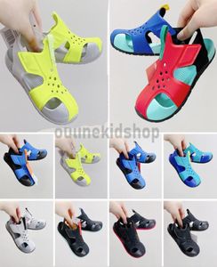 6C-3Y Kids Sandals Sunray Protect 2 Fireberry 신호 회색 방수성 상단 부드러운 쿠션 유아 소년 소녀 사진 블루 심령 분홍색 유아 샌들 1812212