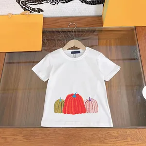 子供用ピュアコットンTシャツデザイナーキッズ短袖夏の男の子の女の子TシャツクラシックプリントハーフスリーブトップCSD2312283