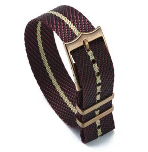 Premium NATO Strap 20mm 22mm Naylon Değiştirme Saat Kayışı Ayarlanabilir Naylon İzle Band Tudor H091569546457