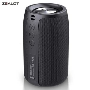 ZEALOT S32 Portable Wireless Speaker Subwoofer Stereo Waterproof Powerful Column Outdoor Speakers Boom Box TF Card AUX Audio 231228