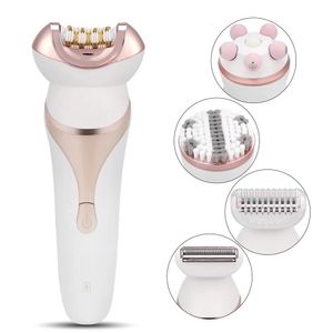 4 IN1 Elektrische Epilator Set Women's Shaver Face Body Haarentfernung Lady Rasiermesser Bikini Haarschneider Haarentferner Wet Trocken 231227