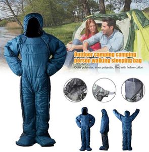 Vuxen lite bärbar sovsäck uppvärmning för vandringsvandring camping utomhus FDX99 påsar4028054