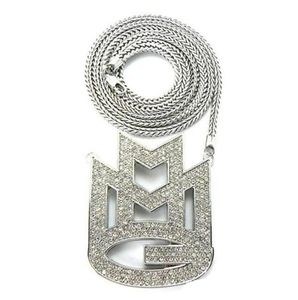Cara Ny Iced Out Maybach Music Group MMG Pendant 36 Franco Chain Maxi Necklace Hip Hop Necklace Emen039s Chokers Neckla257K39134381