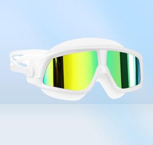 Copozz Swimming Goggles مريح السيليكون إطار كبير أكواب السباحة Antifog uv الرجال نساء سبح قناع ماء 2202234128327