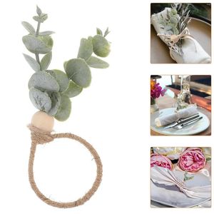 Bordduk Decor Servett Ring Supply Serviette Accessories ROPE Återanvändbart spännefest servetter ringar