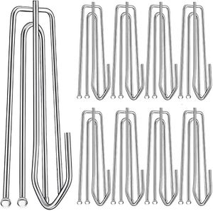 30st rostfritt stål gardin veck krokar draperi krok och stift för veckade drapes4 stongs klämmor traverse pleate 231227