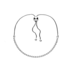 Дизайнерский браслет Pandoras для женщин, оригинальное качество, браслеты с подвесками, ювелирные изделия, серебряные бусины, регулируемый браслет