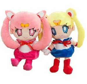 2560cm Kawaii Anime Sailor Moon Peluş Oyuncak Sevimli Ay Hare El Yapımı Bebek Uyuyan Yastık Yumuşak Karikatür Brinquidos Kız Hediye7127445