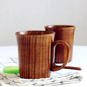 Mugs Multifunctional Multi-occasional Convenient Home Wooden Cup With Handle Coffee Mug For Drinking Tea Office Espresso Water