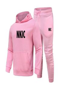 2022 Autumn Winter Tracksuit Mężczyźni Kobiety NKIC Marka z kapturem bluzy bawełniana para bluzy do joggingu ponadwymiarowa streetwear 3x4186286