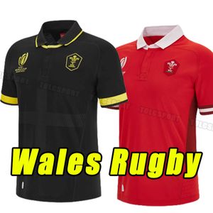 2023 2024 Wales Rugby Maglie nazionale Cymru Version Version World Polo T-shirt 23 24 Welsh Men Kid Kit Kit Training Jesery Training Cup Cup