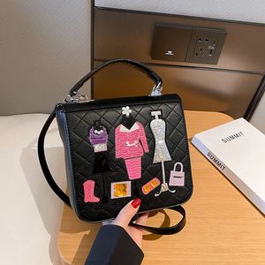 saco feminino de outlet 5 cores de alto senso Bolsa de bordado retrô barroco de bordas japonesas Moda