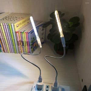 Nachtlichter 8LEDS LED LED HEIGE LIGT ROTE GEGEGEGEGEBENE BAU GRORE GROVE 4W Augenschutz kleiner USB -Schreibtischlampe für Schlafzimmer