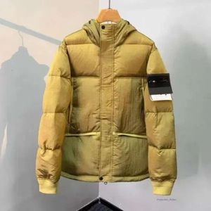 Stones Island Мужские пуховые парки Зимняя каменная куртка Cp Compagny Металлический нейлоновый пуховик Мужская толстовка с капюшоном Водонепроницаемые утолщенные теплые пуховики 6956