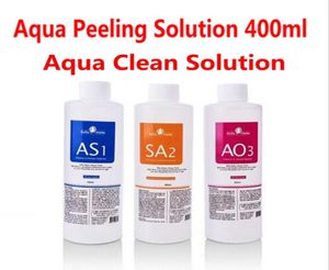 Aqua Peeling Solution 3 şişe Şişe başına 400ml Hydro Dermabrazyon için Hydra Yüz Serumu FSAT Sağlık Beauty7388700