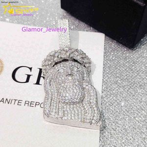 Collane con ciondolo diamantato superano il tester del diamante FL Moissanite gioielli hip hop S ciondolo Gesù