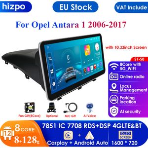 Monitor da 10.33 pollici Unità di Testa per Opel Antara 1 2006 - 2017 Auto Radio Multimedia Video Player Carplay Auto 4G Net RDS Audio Stereo