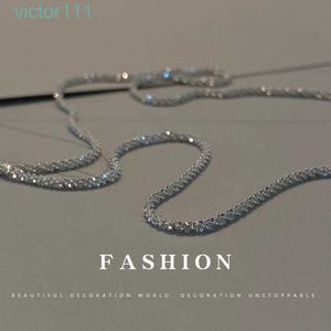 2024デザイナーライトラグジュアリーニッチデザインネックレストレンドセッターイタリアVicenza Sparkling Clavicleチェーン