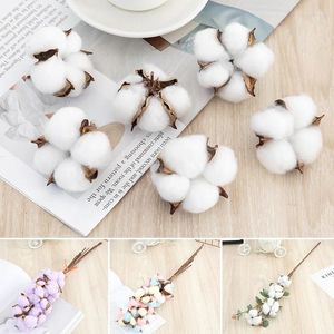 Decorative Flowers Artificial Kapok Branch Simulation Cotton Flower Head Wedding Room Easter Decoration Supply Diy Wreath Bouquet Gift Box