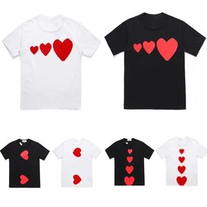 24NEW Womens T Shirt Designer P Love Printing Short Sleeve Pure Cotton Casual Sports Shirt 2024SS Fashionable Street Holiday Couple's Same Clothing S-5XL