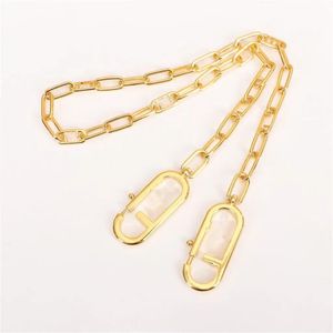 Acessórios Lady STRAP Chain para Clip Bags Metal Designer Gold Bag Acessórios Peças