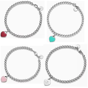 Série T Charme Pulseiras Amor Pulseira em Forma de Coração Feminino Espessado S925 Prata Chapeamento Inferior para Mulher Presentes de Noivado de Casamento Jóias de Designer de Moda