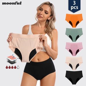 3PCSLot Menstrual Panties Woman Very Abundant Flow Menstruation Underwear High Waist Leak Proof Period Panties for Girls Set 231227