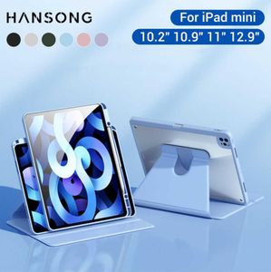 Tablet PC Cases Bags For iPad Air 5 2021 Pro 11 4 109 Stand Cover 129 Mini 6 2019 102 7 8 9th Generation 360° rotation W2210202524294