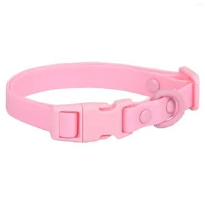 Dog Collars Cute Elastic Puppies Webbing With And Small Cat Color Pet Collar For Adjustable S Bells Macaron PVC