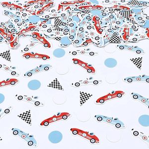 200Pcs Vintage Race Car Birthday Party Decorations Confetti Table Decor Retro Let's Go Racing Scatter Baby Shower Fast One Two 231227