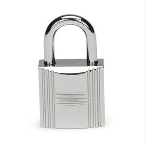 Accessories H 1 Lock 2 Keys Bag Parts Replacement For Designer Handbag Purse Duffle Luggage Stainless Metal Alloy Padlock #161 Polished Shine