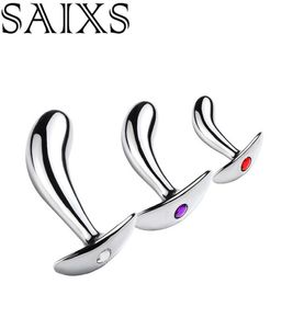 New Mertal Anal Plug Prostate Massager Butt Plug Strap on Toy Wearable P Spot Stimulator Sex Toys for Men and Women Analplug8716200