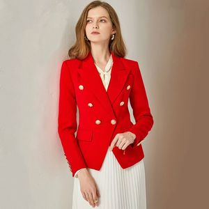 Kvinnors kostymer Blazers Woman Office Suit Jacket Formell outfit fickor paljetter Animal Print Design Lady Outwear Plus Size S-XXL 22 Modeller för alternativ M131