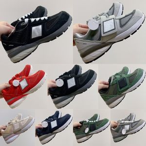 990s Kids Sneakers Designer 990 toddler Shoes Children Casual Boys Girls Trainers youth Hook & Loop Lace-up Sport Kid Shoe Grey Red Green Navy Black P C3VB#