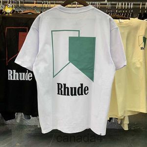 Solto casual rhude t camisas homens mulher geometria clássica carta impressão manga curta primavera verão de alta qualidade novo topo tee yk68 h70m qu1n