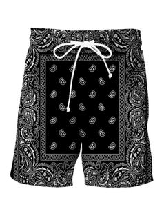 NOWOŚĆ DRUKOWANIA 3D Bandana Fashion Men Men TrackSuits Krótkie