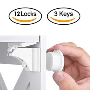 Magnetic Child Lock Children Protection Baby Safety Drawer Cabinet Door Limiter Security Locks 231227