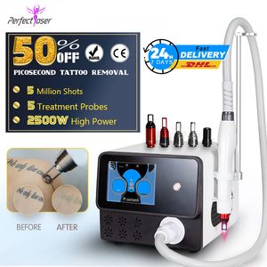 Bärbar 755nm Pico Laser Eyebrow Washing Machine Picosekund Speckle Removal Equipment ND YAG Laser Ta bort pigmentanordning FDA -godkännande