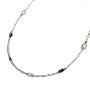 Ожерелья с подвесками. Осеннее и зимнее женское жемчужное ожерелье: универсальное, продвинутое, простое, модное, персонализированное ожерелье.