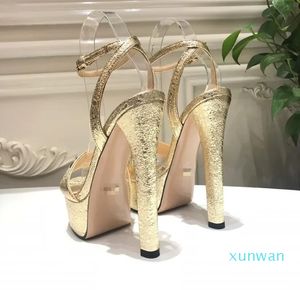 Ultimo sandals da donna della moda Design di acque sotterranee super alto con scarpe autentiche atmosfera lussuosa elegante