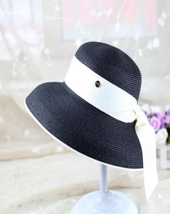 8 Colors Outdoor Sun Protection Hats for Women Summer Beach Casual Straw Hat INS Fashion Wide Brim Hats4122258