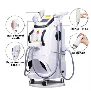 4 in 1 Magneto-optical OPT IPL RF Nd Yag Permanent Laser Hair Removal and Skin Rejuvenation Machine Radio Tattoo Technology OEM