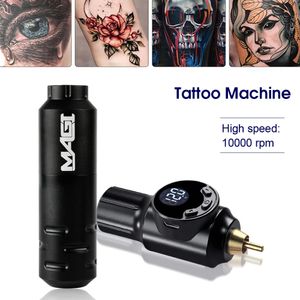 Rotary Tattoo Maschine Set Wireless Power Batterie Permanent Make-Up Professionelle Kit Komplett Für Körper Kunst 231225