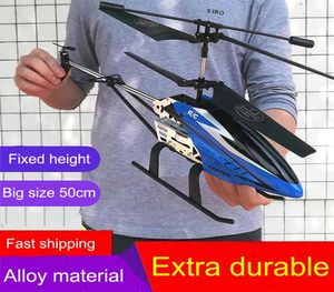 2021 Ny 3 5ch Single Blade 50cm Big Size Remote Control Helicopter Metal Stor RC Helicopter med Gyro RTF Hållbar utomhus Toy1976374256