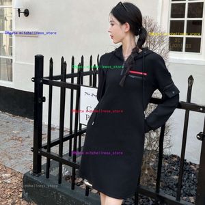 Autumn Women Dress Designer Dresses Womens Fashion Letter Print Space Cotton Age-reducing Long Skirt Casual Slimming Hooded Dresses