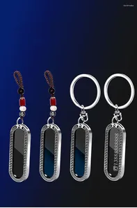 Keychains benutzerdefinierte Autoplattenschlüsselkette Hanging Ornamente Lizenz digitales Telefonnummer Kreativer Anti-Verlust-Schlüsselbund.