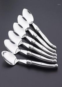 Spoons 85039039 Laguiole Dinner Spoon Stainless Steel Tablespoon Silverware Hollow Long Handle Public Large Soup Rice Cutle6601997